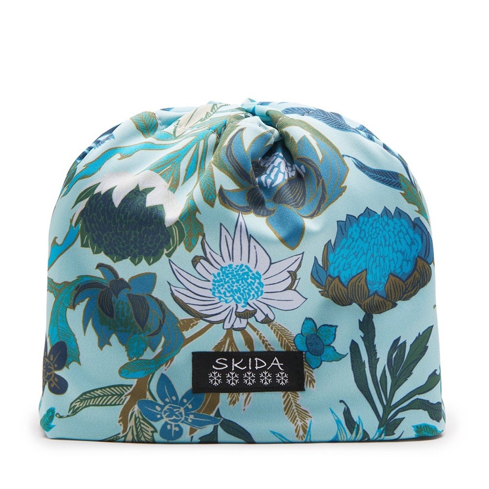 Blue Floral Winter Skida Har
